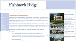 Desktop Screenshot of fishhawkridgehoa.com